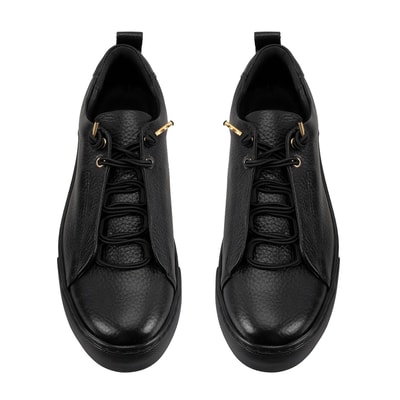 Kadın Siyah Deri Spor Ayakkabı