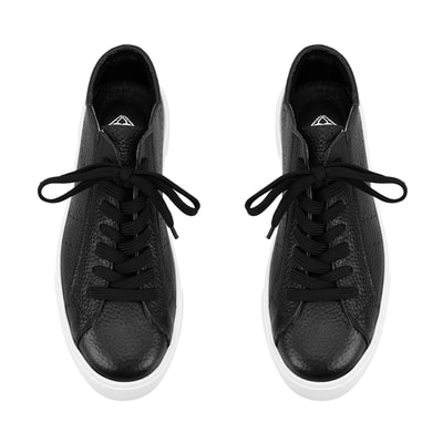 Kadın Siyah Deri Spor Ayakkabı