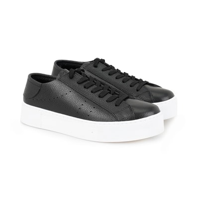 Kadın Siyah Deri Spor Ayakkabı