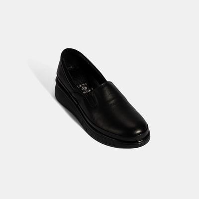 Kadın Siyah DesaComfort Deri Günlük Ayakkabı