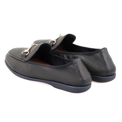 Kadın Siyah DesaComfort Deri Günlük Ayakkabı