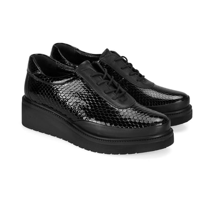 Kadın Siyah DesaComfort Deri Günlük Ayakkabı