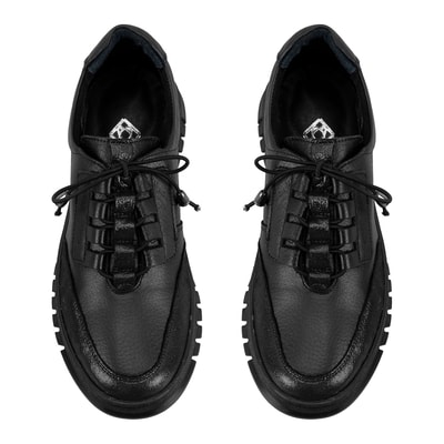 Kadın Siyah DesaComfort Deri Günlük Ayakkabı