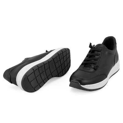 Kadın Siyah DesaComfort Deri Spor Ayakkabı