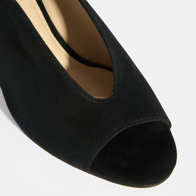 Kadın Siyah DesaComfort Toka Detaylı Slingback Topuklu Günlük Ayakkabı