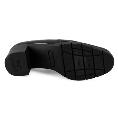 Kadın Siyah DesaComfort Topuklu Deri Günlük Ayakkabı