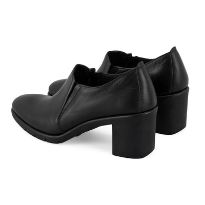 Kadın Siyah DesaComfort Topuklu Deri Günlük Ayakkabı