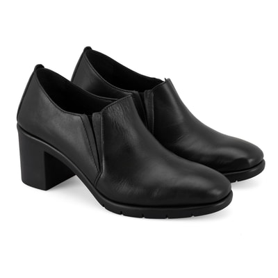 Kadın Siyah DesaComfort Topuklu Deri Günlük Ayakkabı