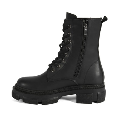 Kadın Siyah Fermuarlı Bot