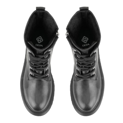 Kadın Siyah Fermuarlı Bot