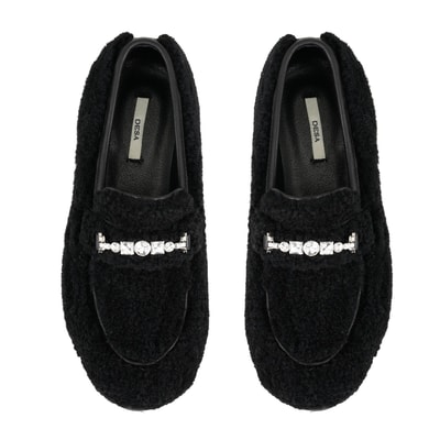 Kadın Siyah Kürk Detaylı Günlük Ayakkabı