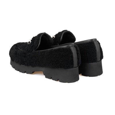 Kadın Siyah Kürk Detaylı Günlük Ayakkabı