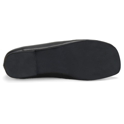 Kadın Siyah Mary Jane Deri Babet