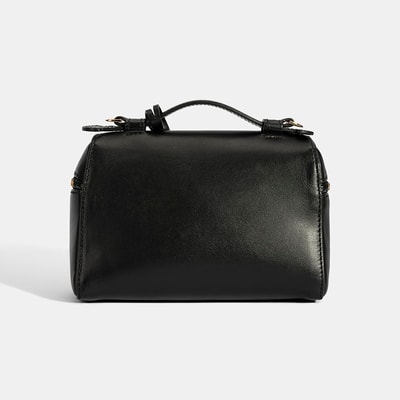 Kadın Siyah Mini Deri El Çantası