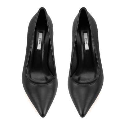 Kadın Siyah Napa Deri Stiletto