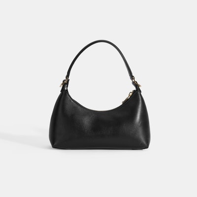 Kadın Siyah Omuz Askılı Mini Deri El Çantası