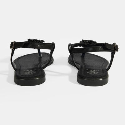 Kadın Siyah Parmak Arası Sandalet