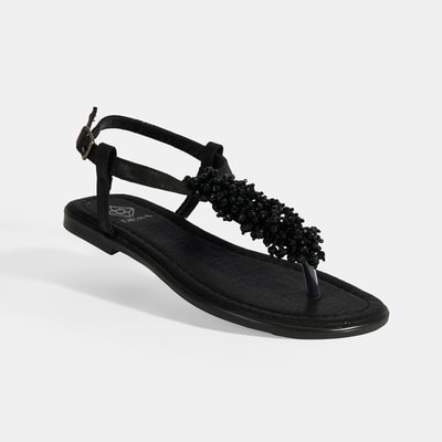 Kadın Siyah Parmak Arası Sandalet