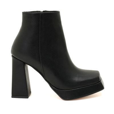 Kadın Siyah Platform Topuklu Bot