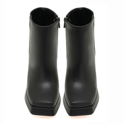 Kadın Siyah Platform Topuklu Bot