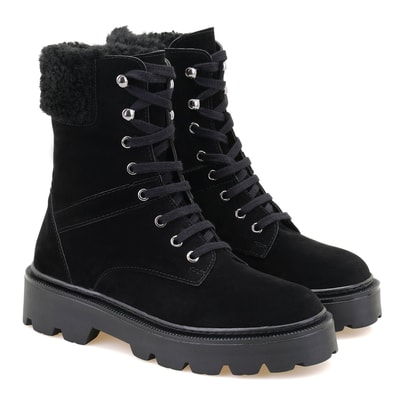 Kadın Siyah Süet Bot