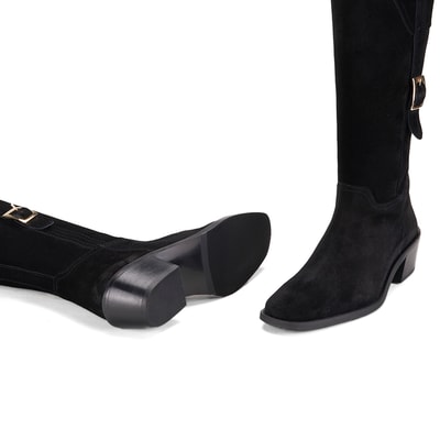 Kadın Siyah Süet Çizme