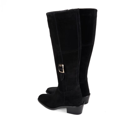 Kadın Siyah Süet Çizme