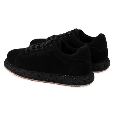 Kadın Siyah Süet Deri Günlük Ayakkabı