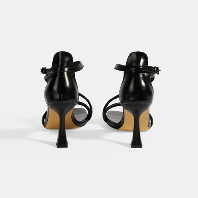 Kadın Siyah Toka Detaylı Topuklu Abiye Sandalet