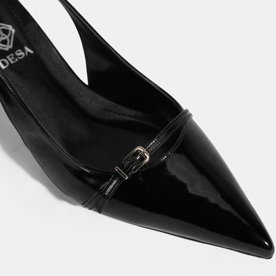 Kadın Siyah Topuklu Klasik Ayakkabı