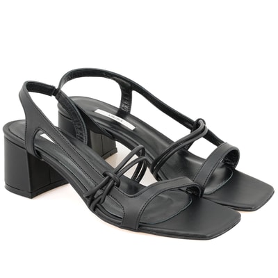Kadın Siyah Topuklu Sandalet