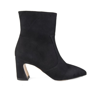 Kadın Siyah Topuklu Süet Bot