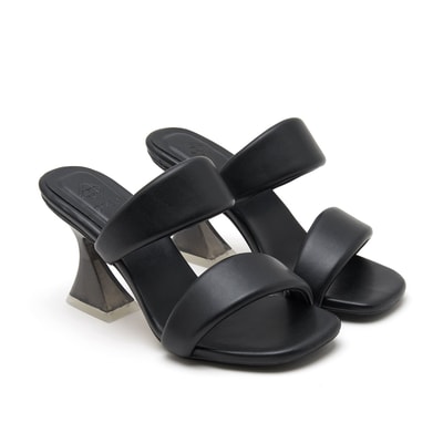 Kadın Siyah Topuklu Terlik