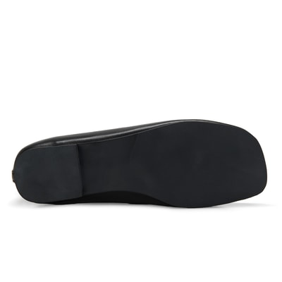 Kadın Siyah Zincir Detaylı Babet