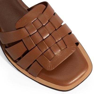 Kadın Taba Deri Terlik