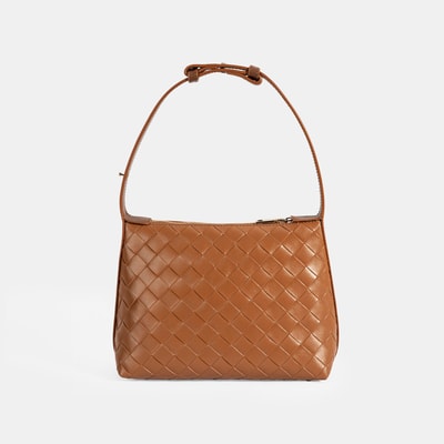 Kadın Taba Örgü Baskılı El Çantası