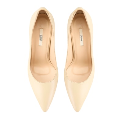 Kadın Ten Klasik Deri Stiletto