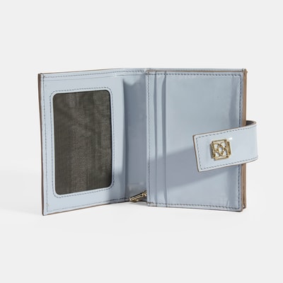 Kadın Ten / Mavi Deri Cüzdan