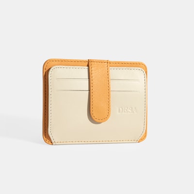 Kadın Turuncu Deri Kartlık
