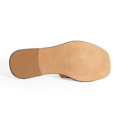 Kadın Turuncu Deri Terlik