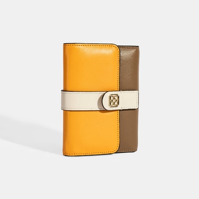 Kadın Turuncu / Kahve Deri Cüzdan