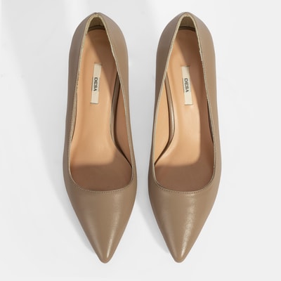 Kadın Vizon Deri Stiletto