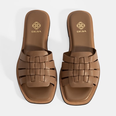 Kadın Vizon Deri Terlik