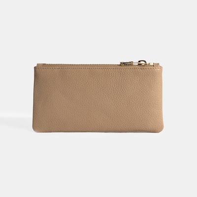 Kadın Vizon Fermuarlı Deri Cüzdan