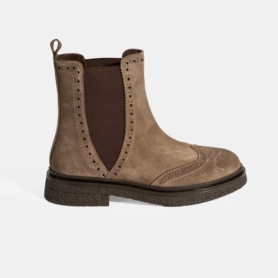 Kadın Vizon Lastikli Süet Chelsea Bot