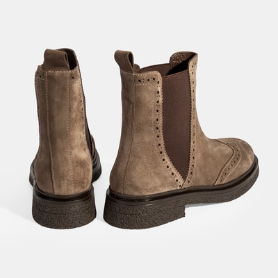 Kadın Vizon Lastikli Süet Chelsea Bot