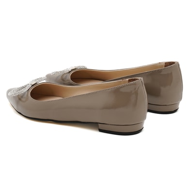 Kadın Vizon Rugan Deri Babet