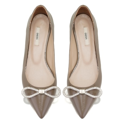 Kadın Vizon Rugan Deri Babet