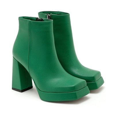 Kadın Yeşil Platform Topuklu Bot