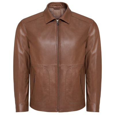 Kahve Bell Erkek Deri Gömlek